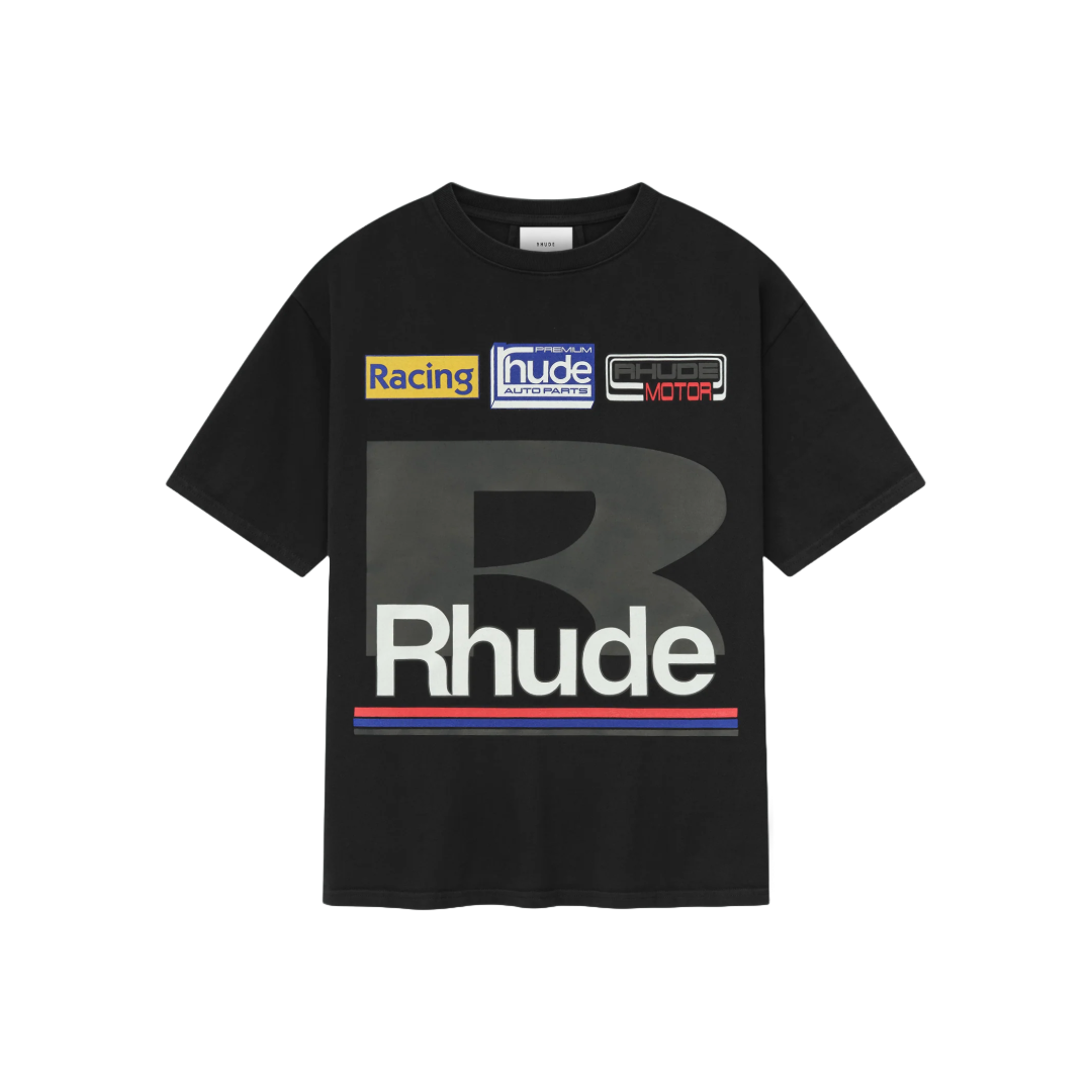 PETROL PATCH TEE BLACK