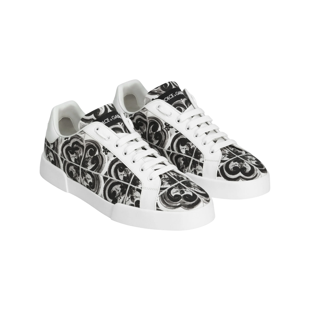 MAJOLICA PRINT PORTOFINO LIGHT STROBEL SNEAKER BLACK/WHITE