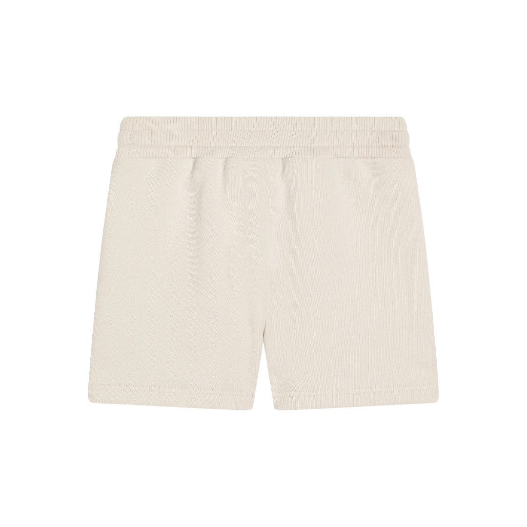 BEIGE FLEECE SHORTS WITH DG LOGO