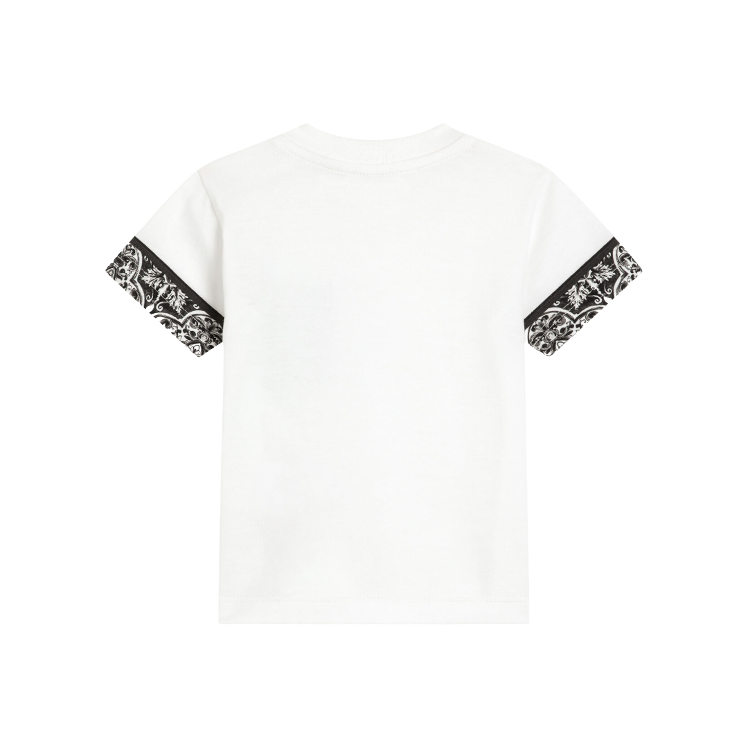 MAJOLICA-PRINT SHORT-SLEEVED JERSEY T-SHIRT