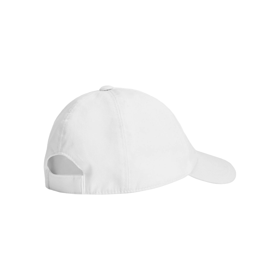 TWILL PEAKED BASEBALL HAT WITH EMBROIDERY