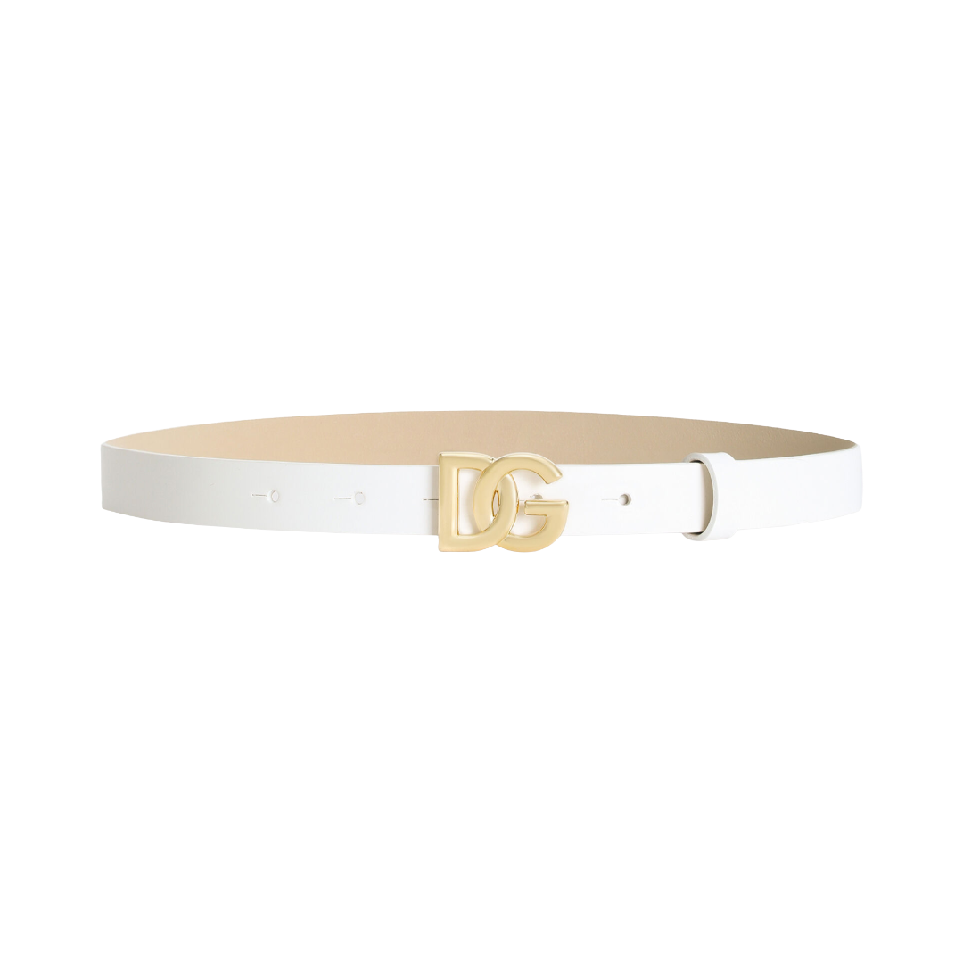 PATENT LEATHER BELT WITH DG LOGO