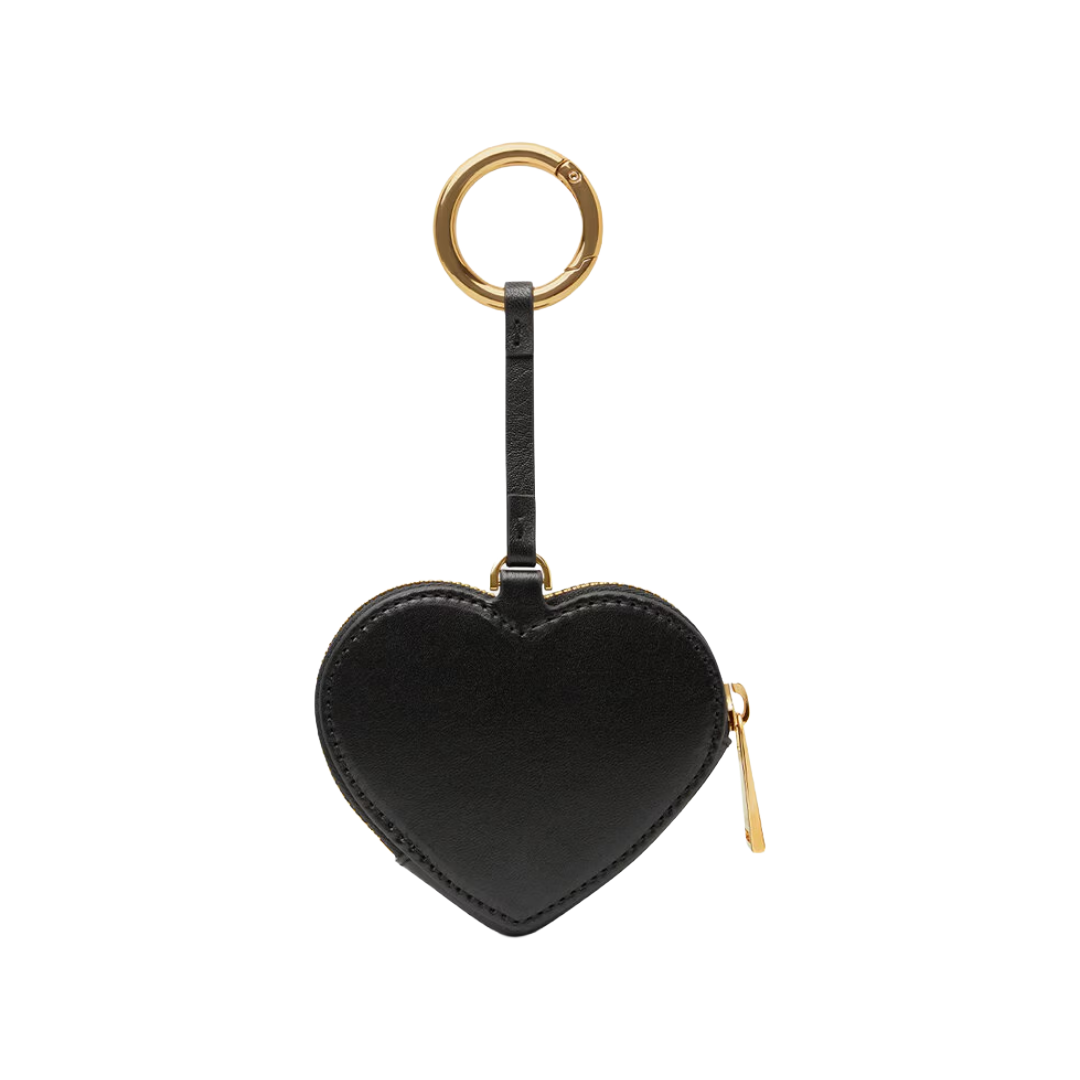 BLACK VERSACE TAG COIN POUCH