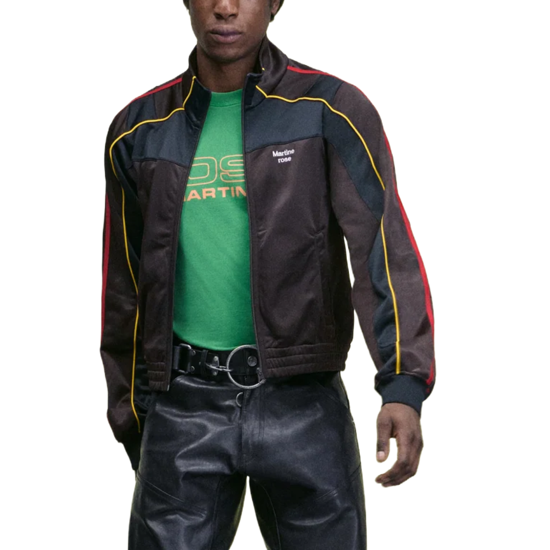 SHRUNKEN TRACK JACKET IN BROWN