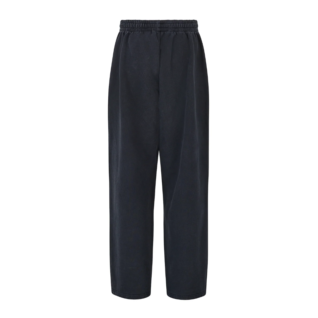 WIDE LEG TRACKPANT IN BLACK