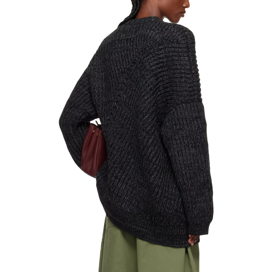 ENGINEERED FISHERMAN RIB JUMPER GRAY