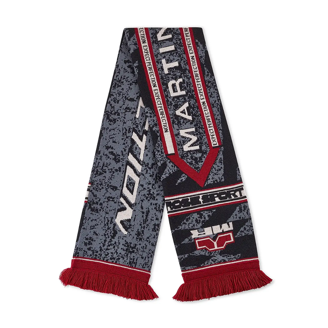 REVERSIBLE SCARF GREY-RED-UNI