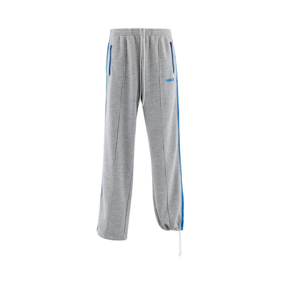 SWEAT PANTS WITH SIDELINE GRAY