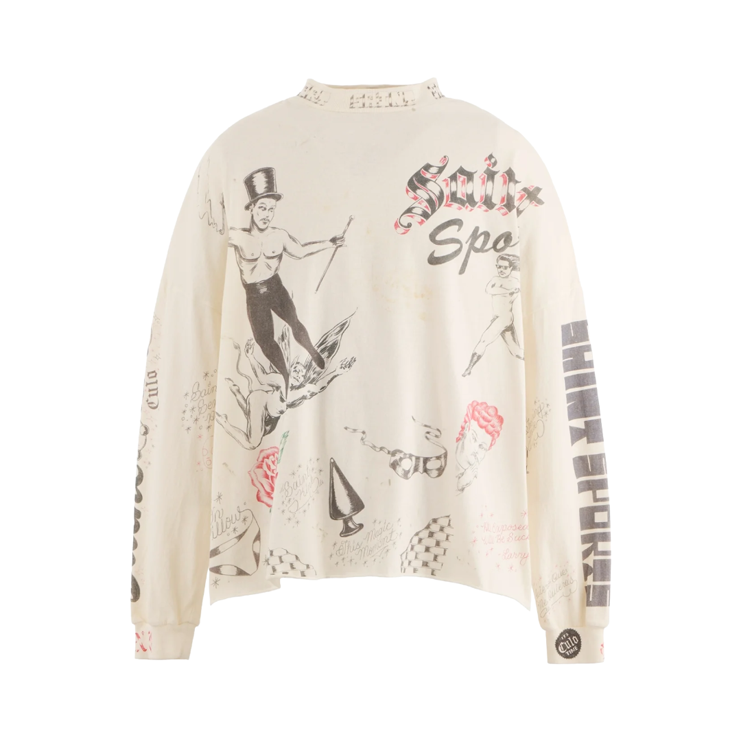 ALX_LS TEE/DRAWING / WHT