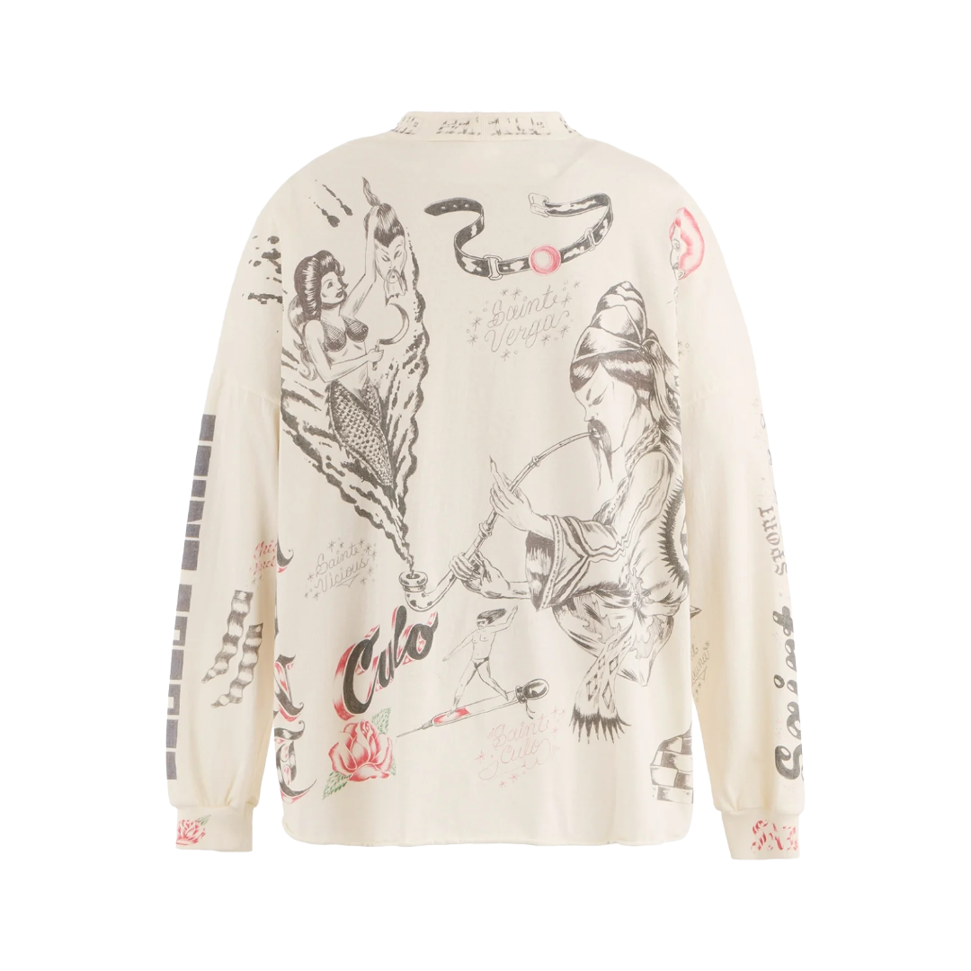 ALX_LS TEE/DRAWING / WHT