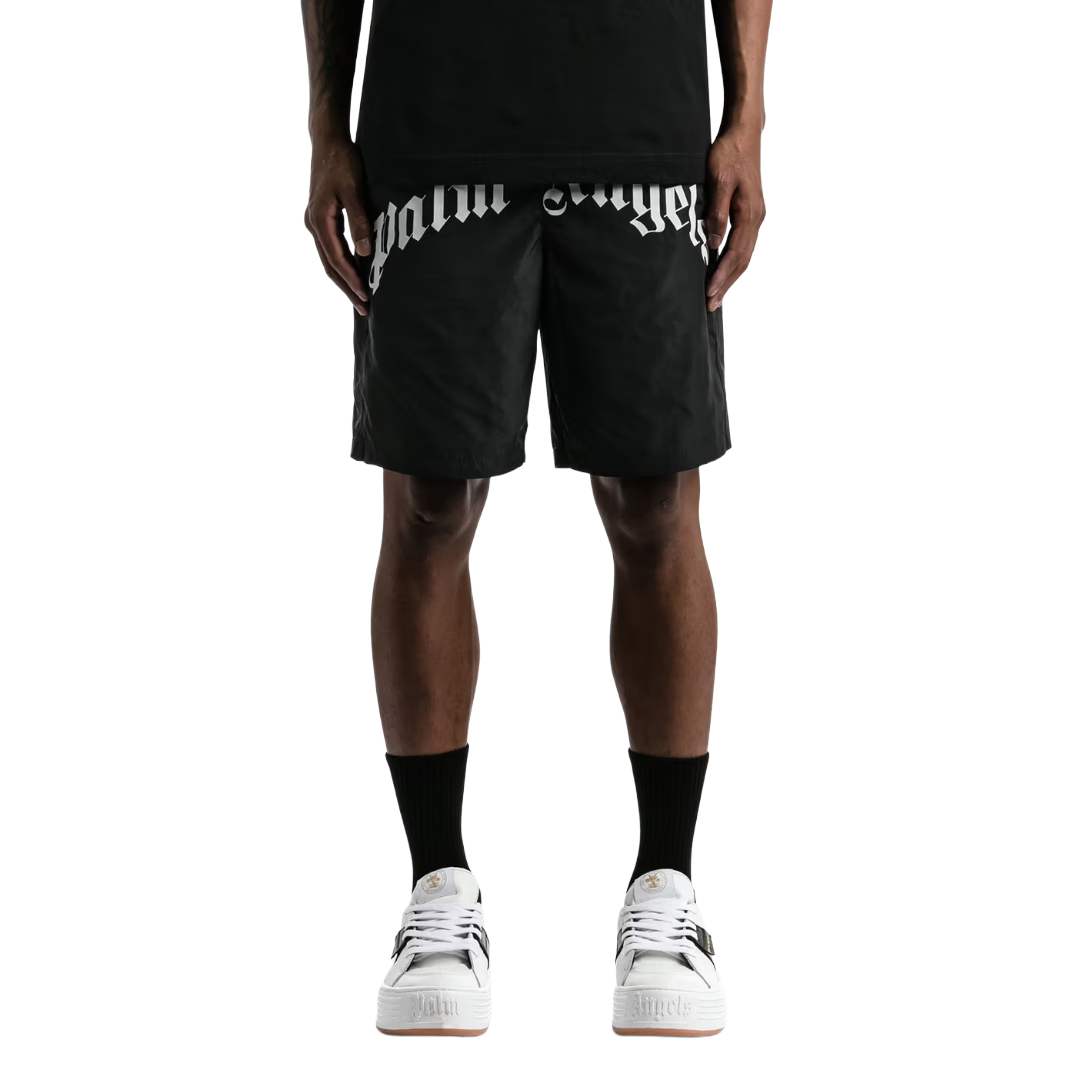 CURVED LOGO SWIM SHORTS