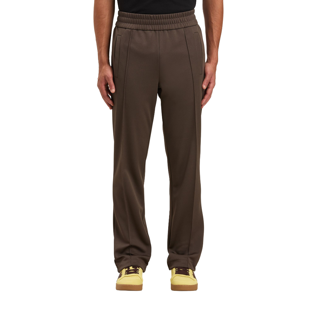 BACK CURVED LOGO TRACK PANTS DARK GRAY
