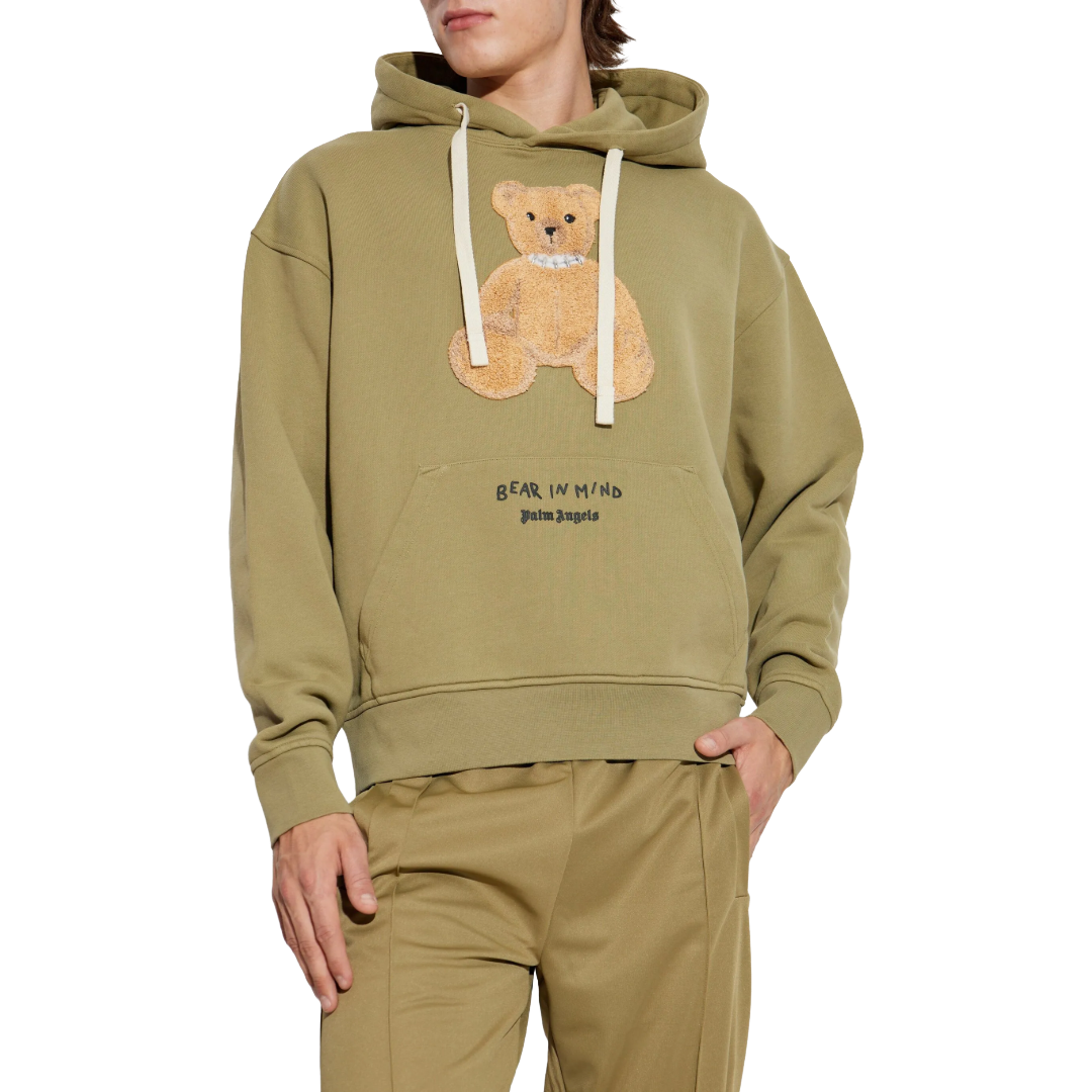 BEAR IN MIND HOODIE ARMY GREEN