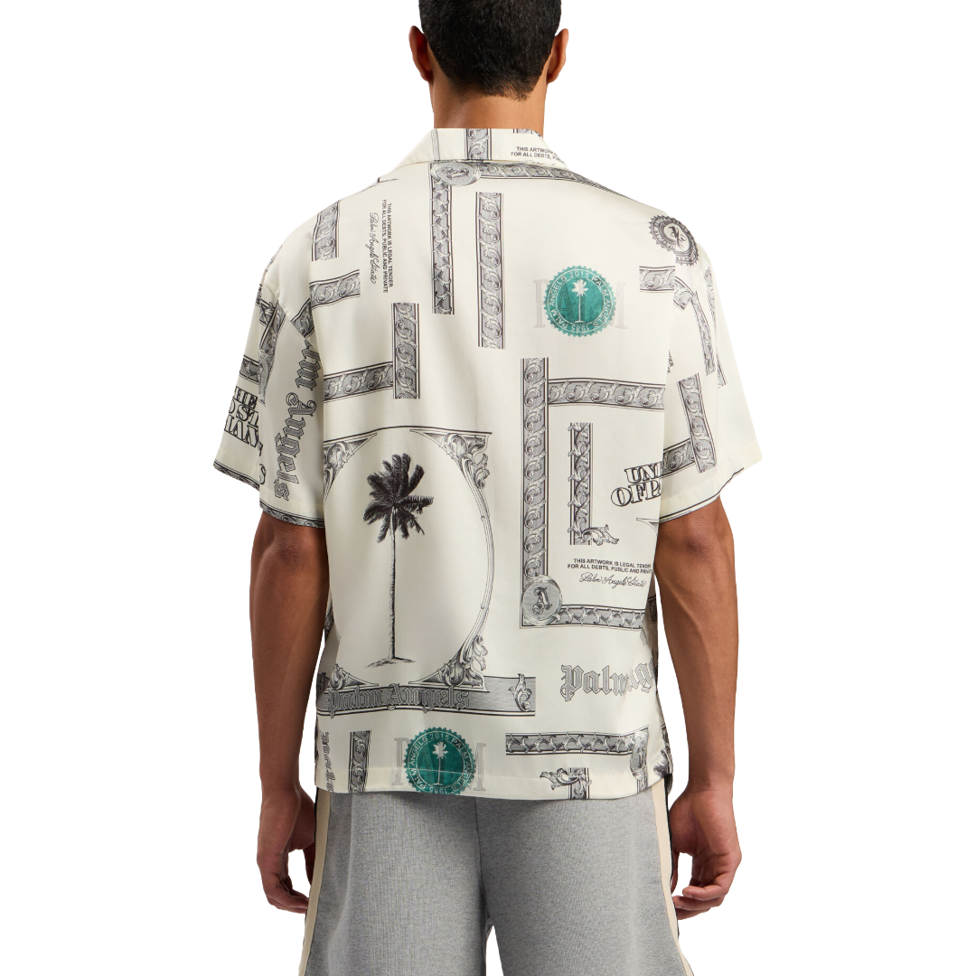DOLLAR PRINT SHORT SLEEVE SHIRT