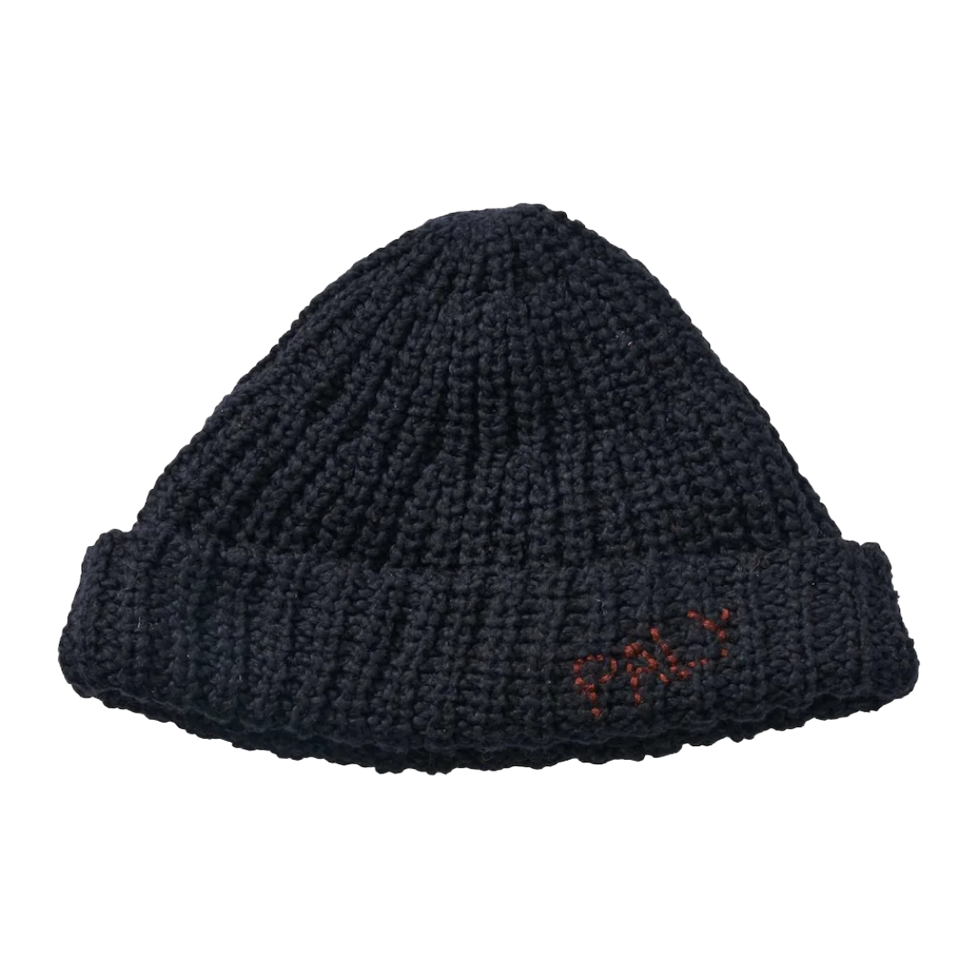 PALY HAND KNIT BEANIE BLACK