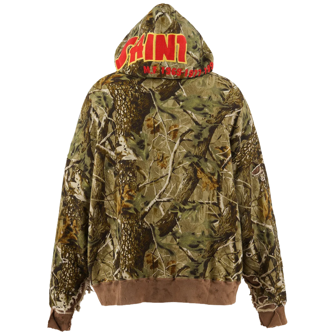 BAPE X SAINT MXXXXXX ZIP HOODIE CAMO