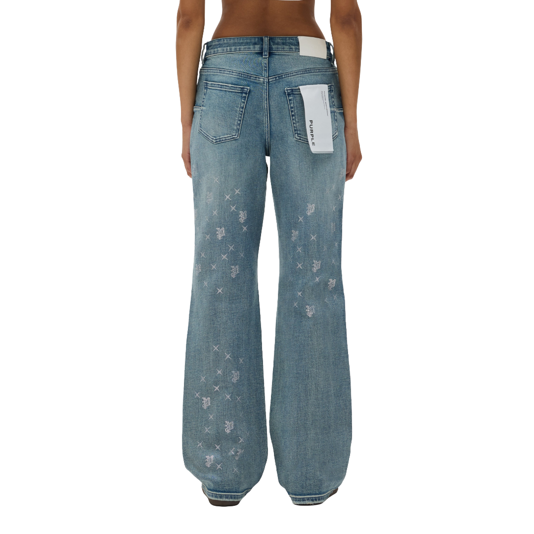 SLIM STRAIGHT MONOGRAM BLING