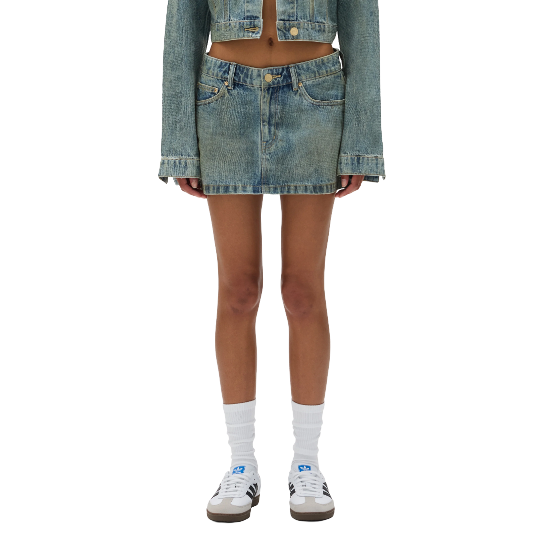 TILED OVERLAY MINI SKIRT