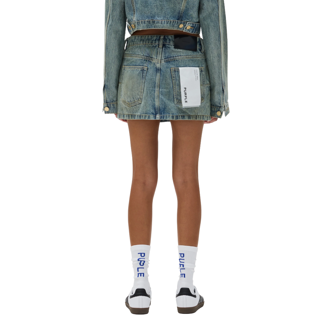 TILED OVERLAY MINI SKIRT