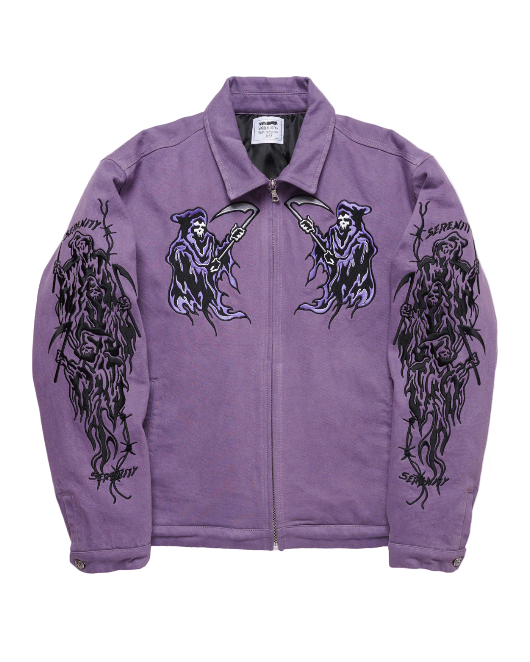 DUELING REAPER PURPLE WORK JACKET