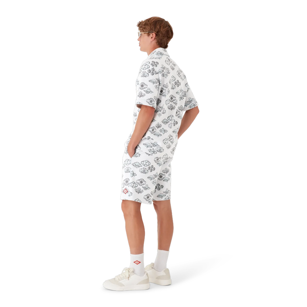 JACQUARD MOTIF TRACK SHORTS