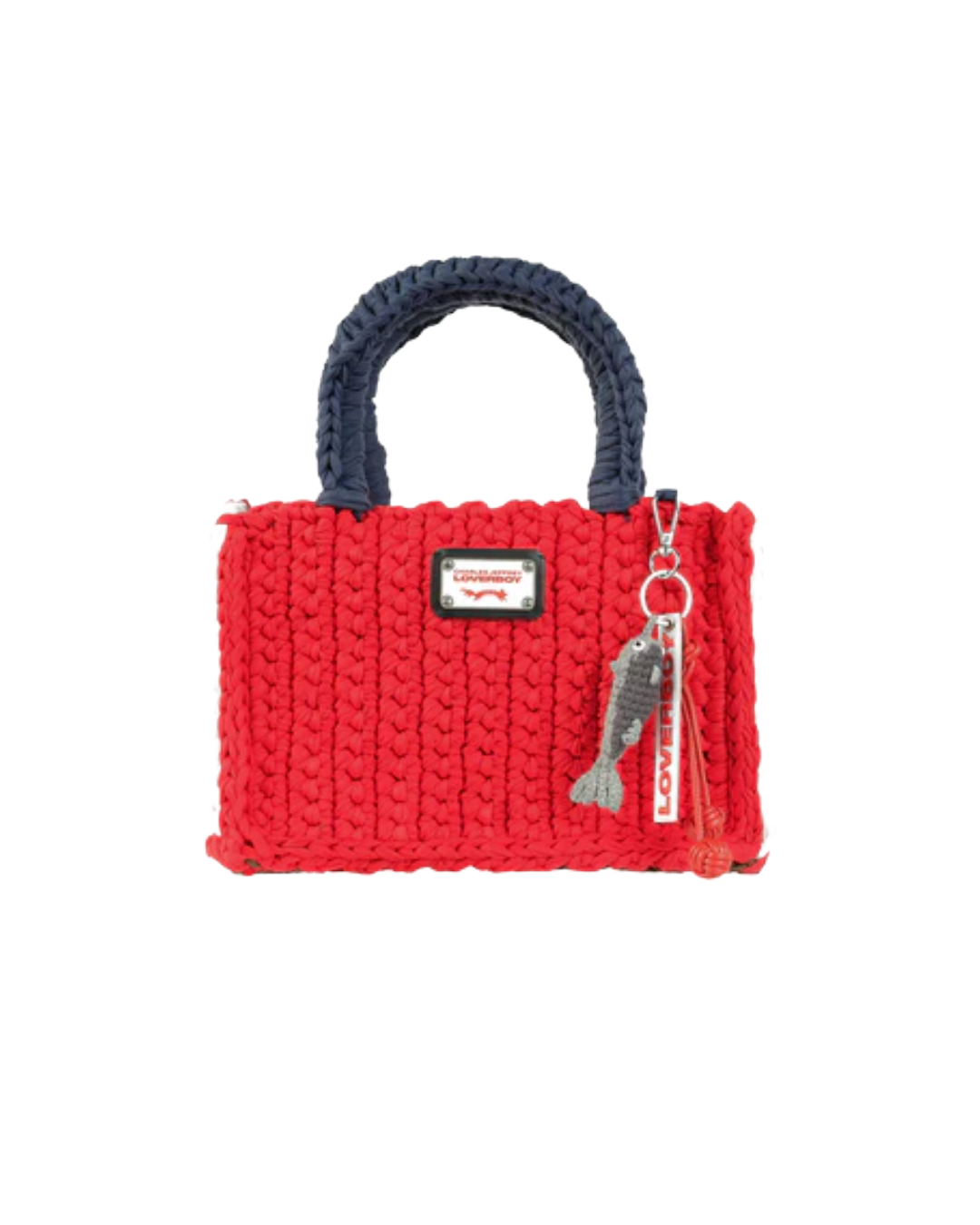 BUCKET BAG WITH FISH CHARM