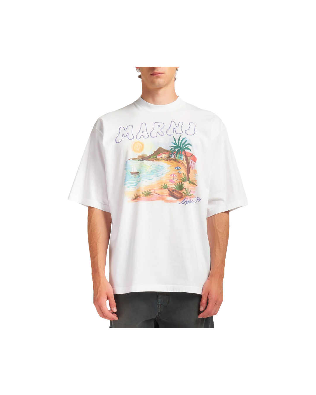 MARNI COASTAL SCENE T SHIRT