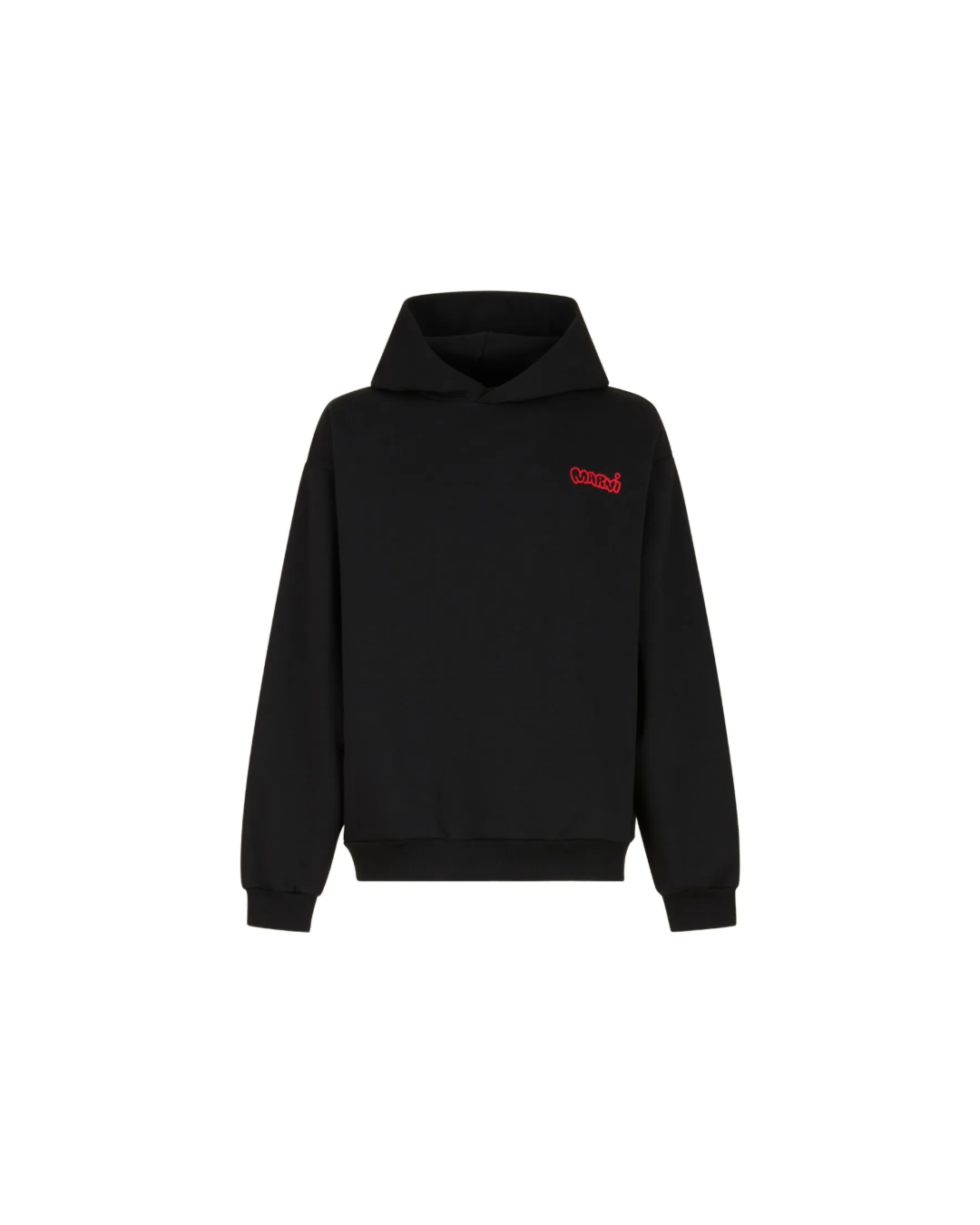 MARNI LOGO PRINTED COTTON HOODIE