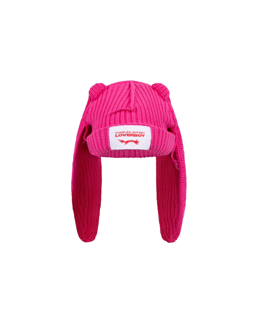 CHUNKY RABBIT BEANIE PINK