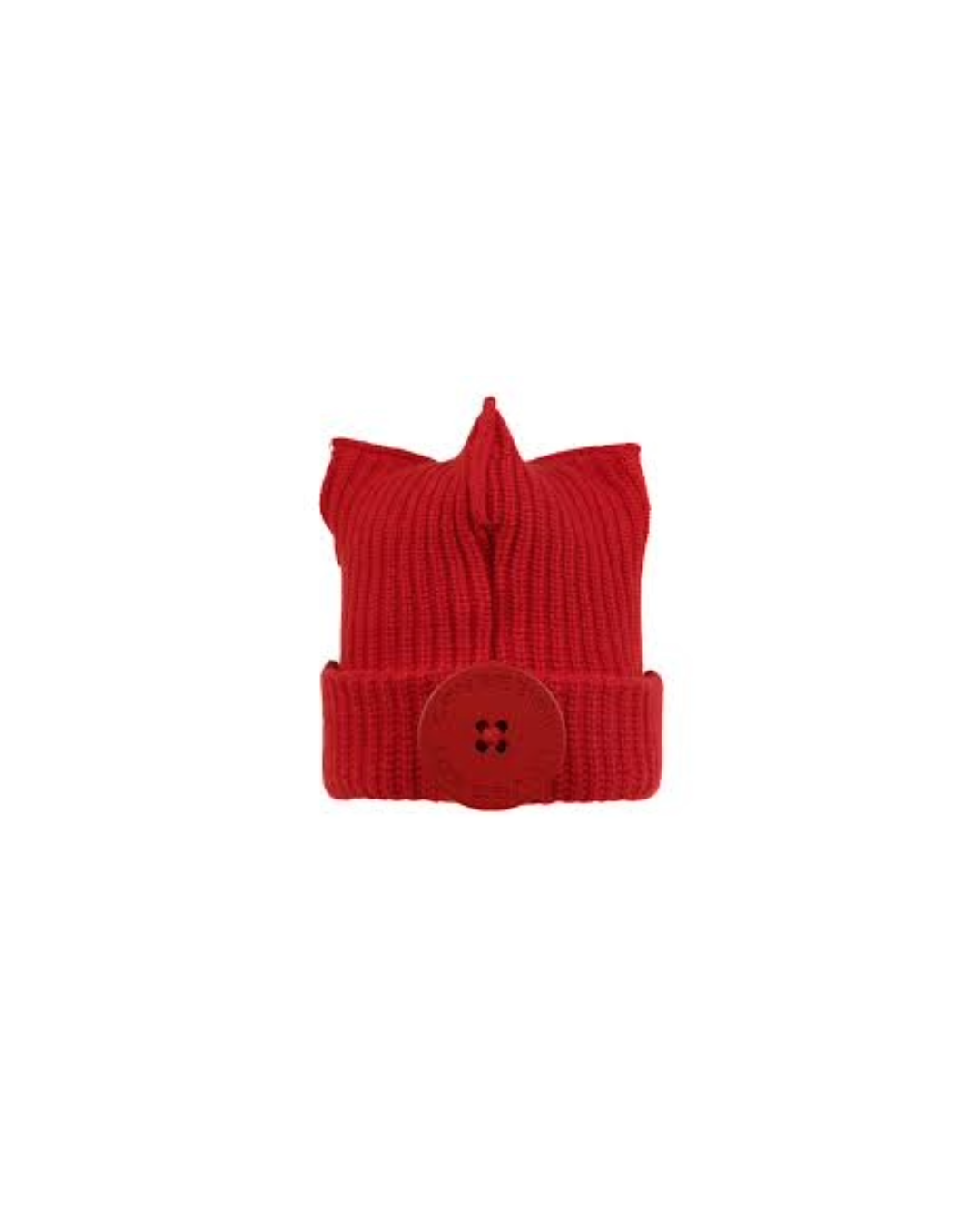 BOX BEANIE IN RED