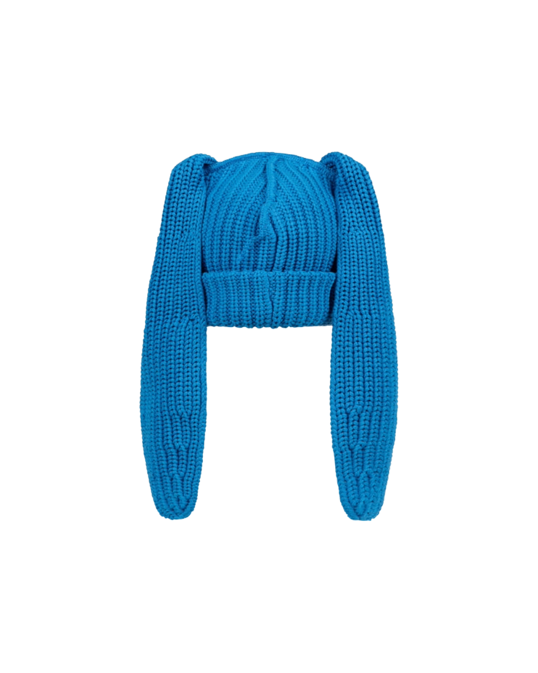 CHUNKY RABBIT BEANIE IN LIGHT BLUE