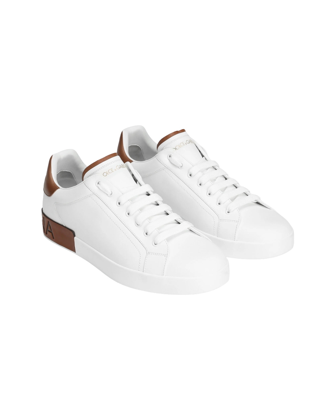 CALFSKIN PORTOFINO SNEAKERS IN WHITE