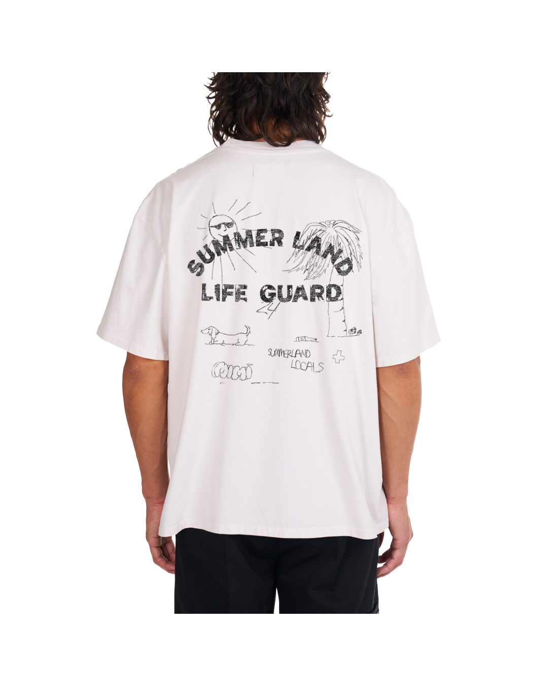 LIFE GAURD SCRIPT BOXY T-SHIRT