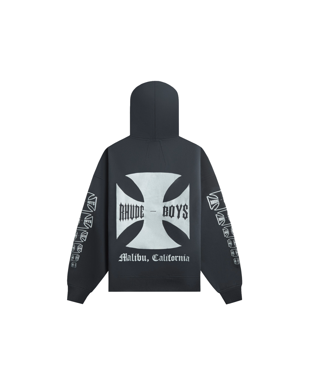 RHUDE BOYS HOODIE VINTAGE BLACK