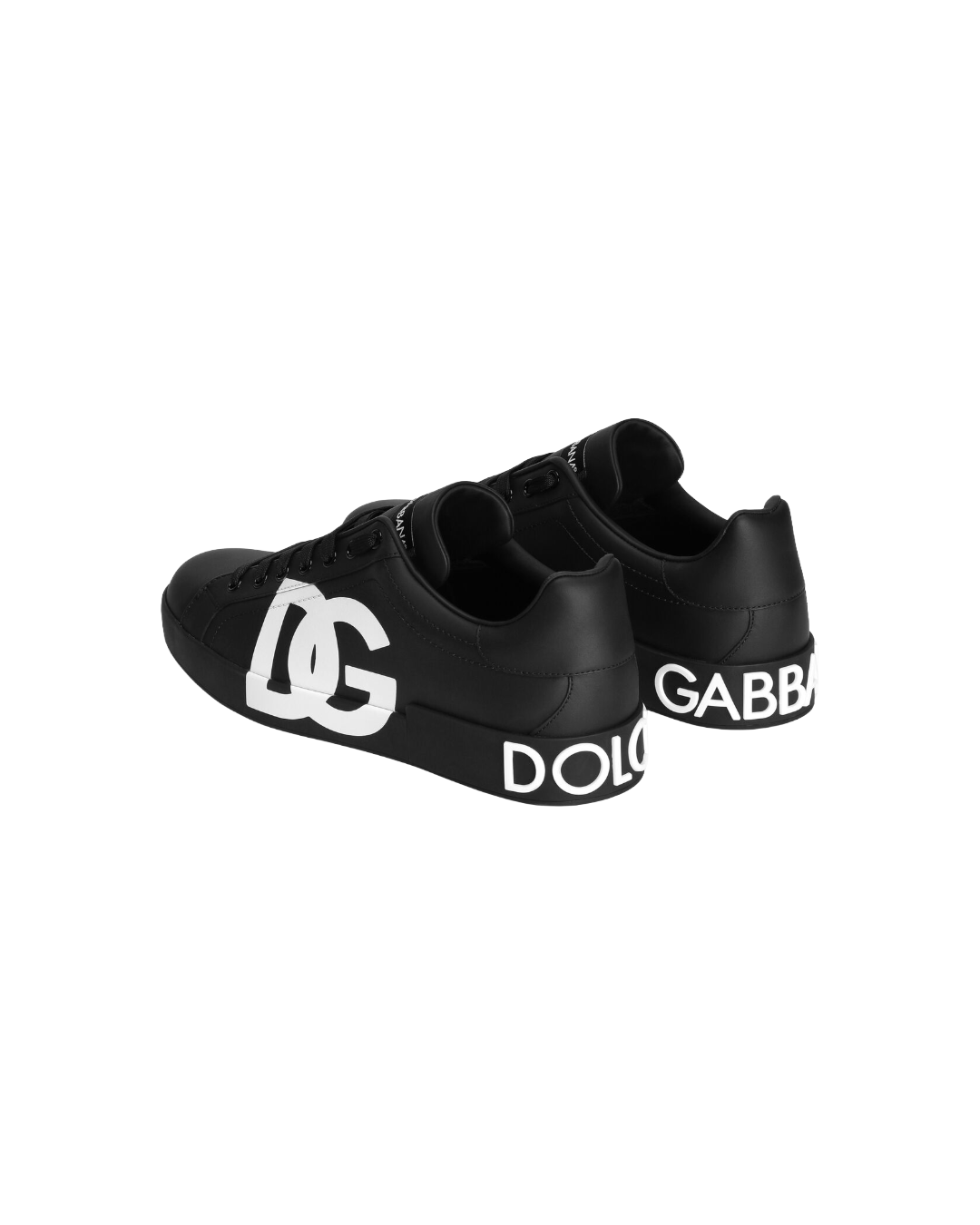 CALFSKIN NAPPA PORTOFINO SNEAKERS WITH DG LOGO PRINT