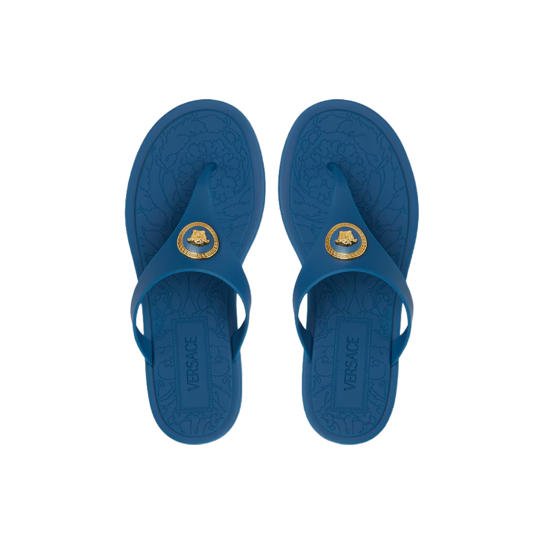 ALIA RUBBER FLAT SANDALS