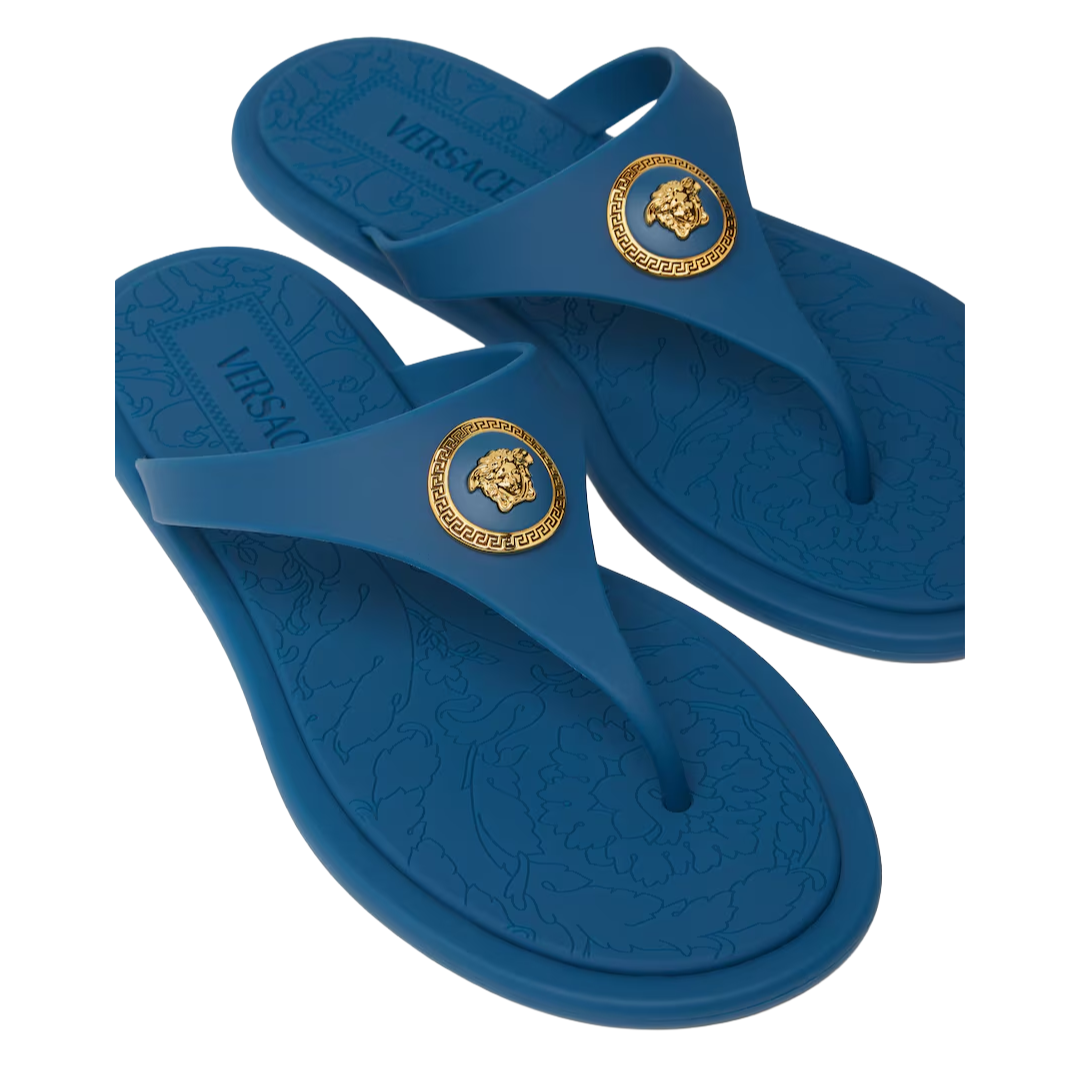 ALIA RUBBER FLAT SANDALS