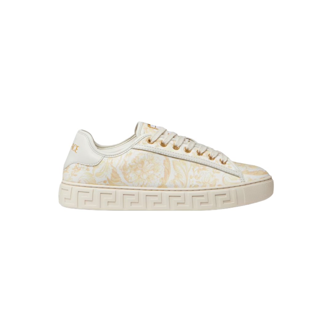 GRECA PRINTED CANVAS SNEAKERS