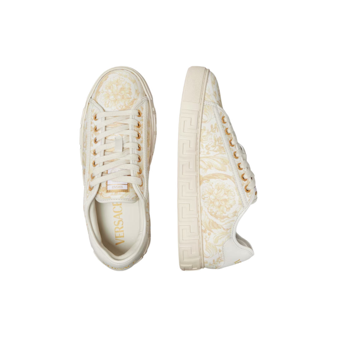 GRECA PRINTED CANVAS SNEAKERS