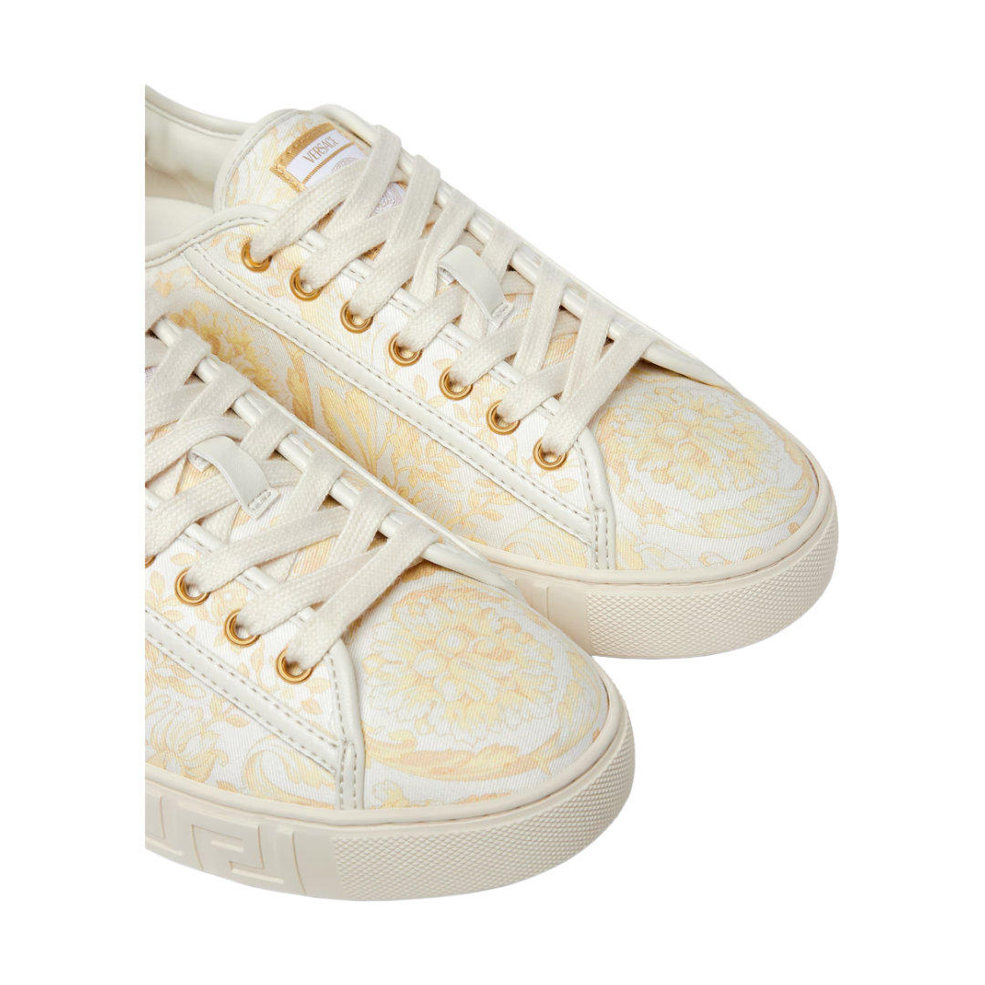 GRECA PRINTED CANVAS SNEAKERS