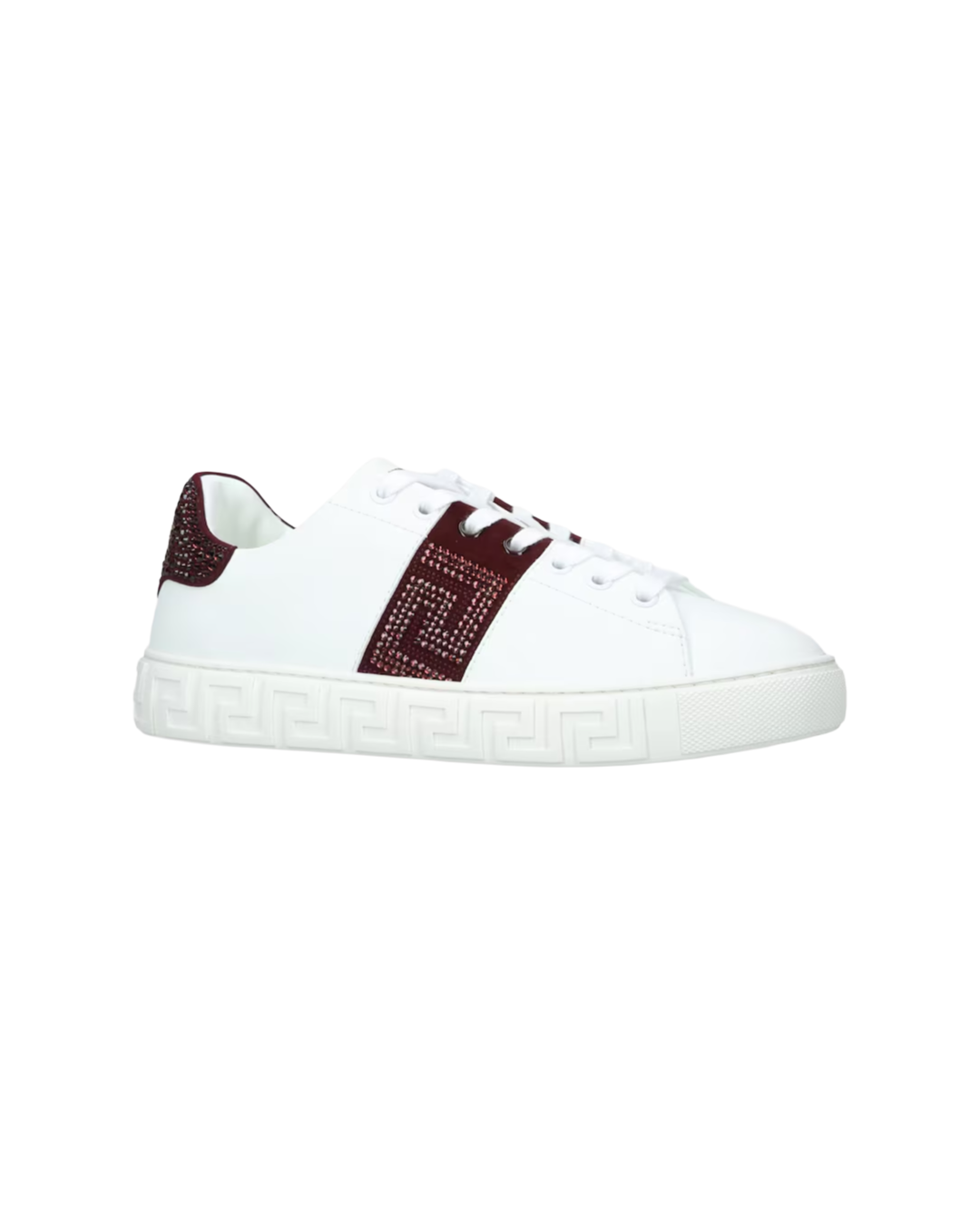 CRYSTAL GRECA SNEAKERS BROWN