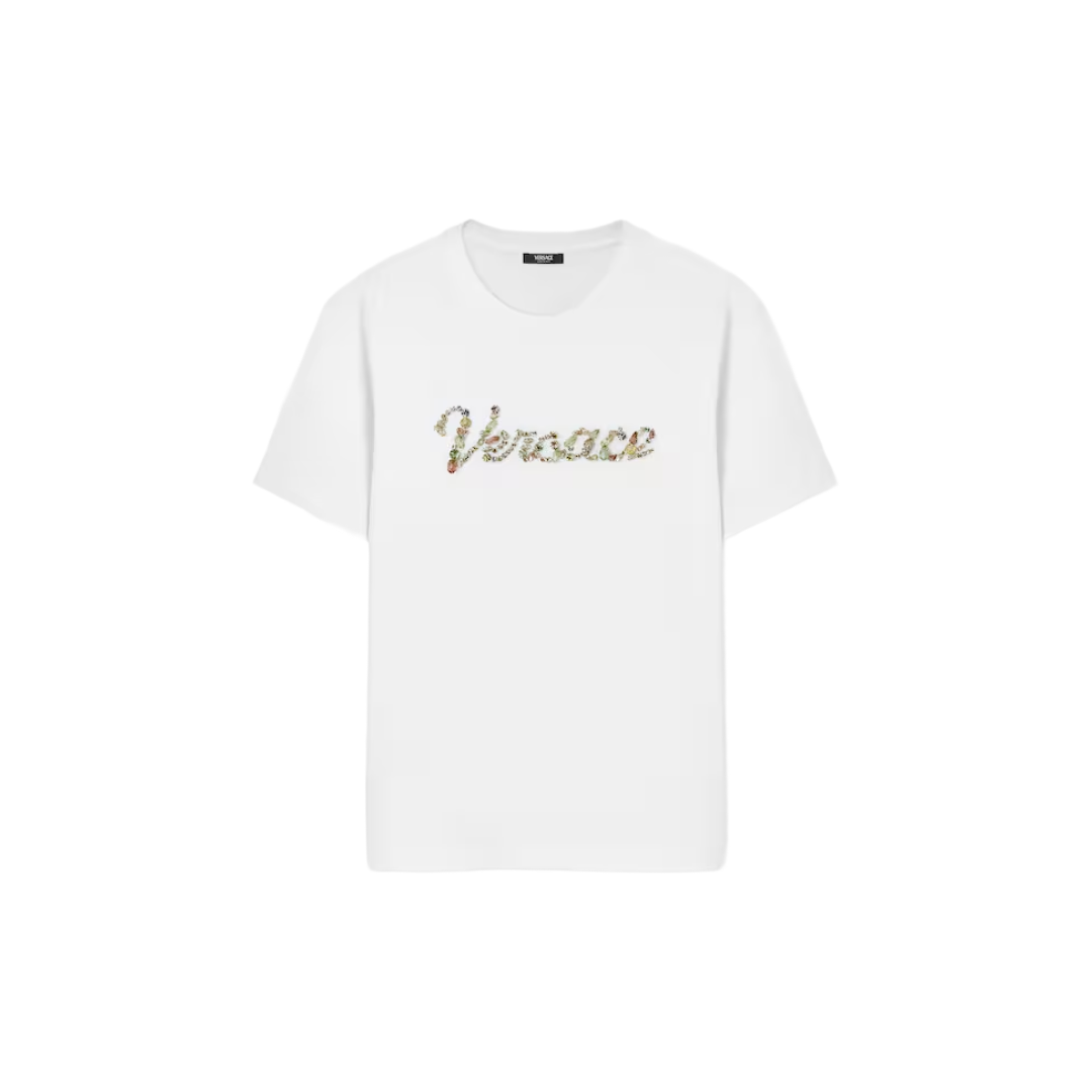 EMBROIDERED COTTON JERRSEY T-SHIRT