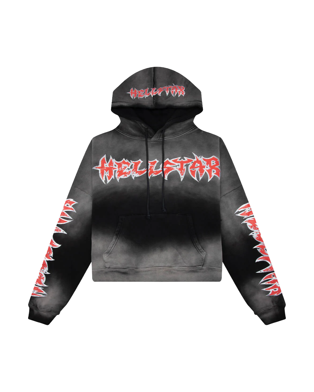 STARS SHINE GRAFFITI HOODIE BLACK/RED