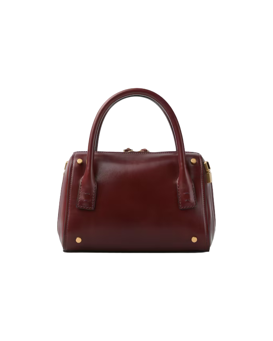 ROOMY SMALL LEATHER BOSTON BAG
