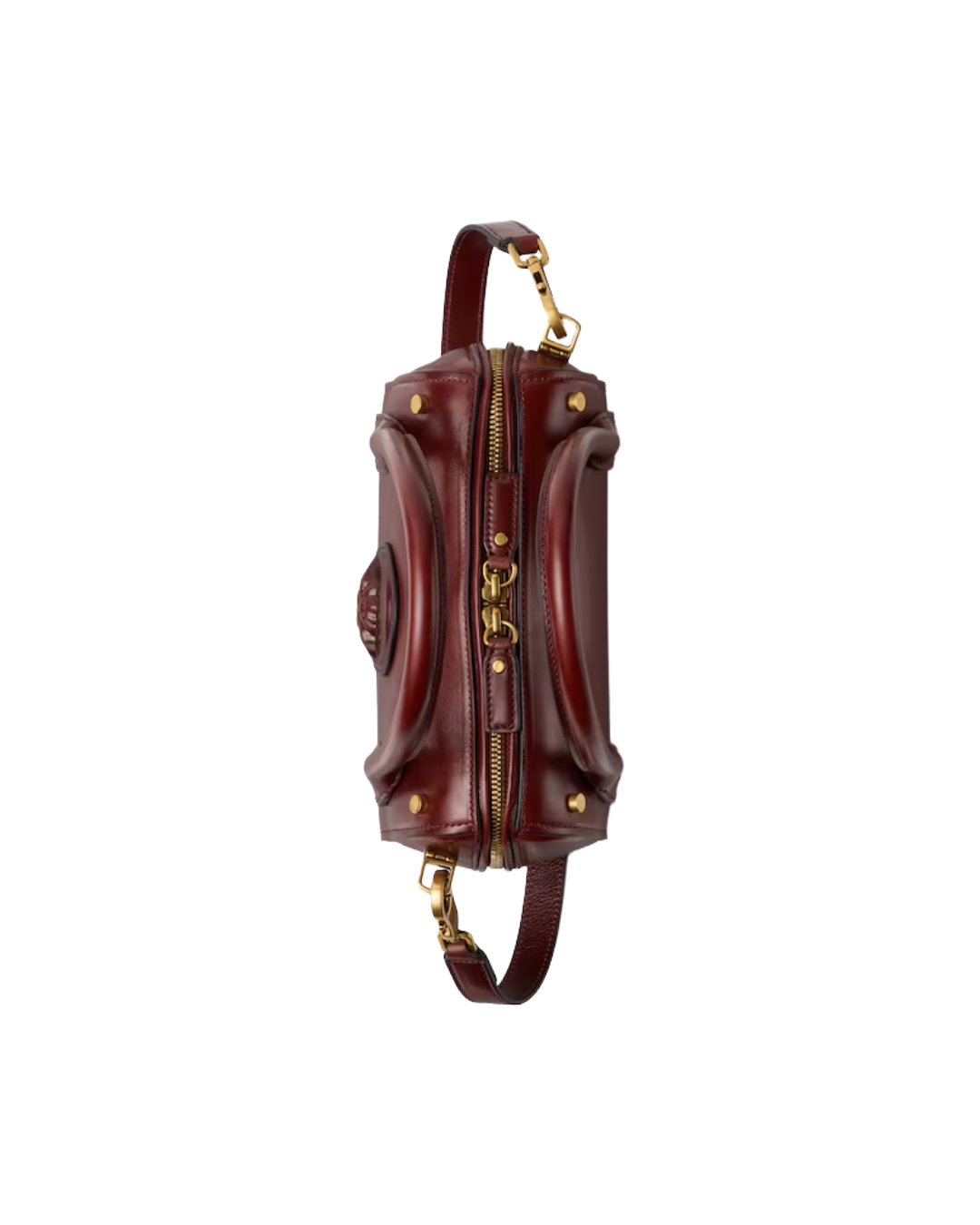 ROOMY SMALL LEATHER BOSTON BAG