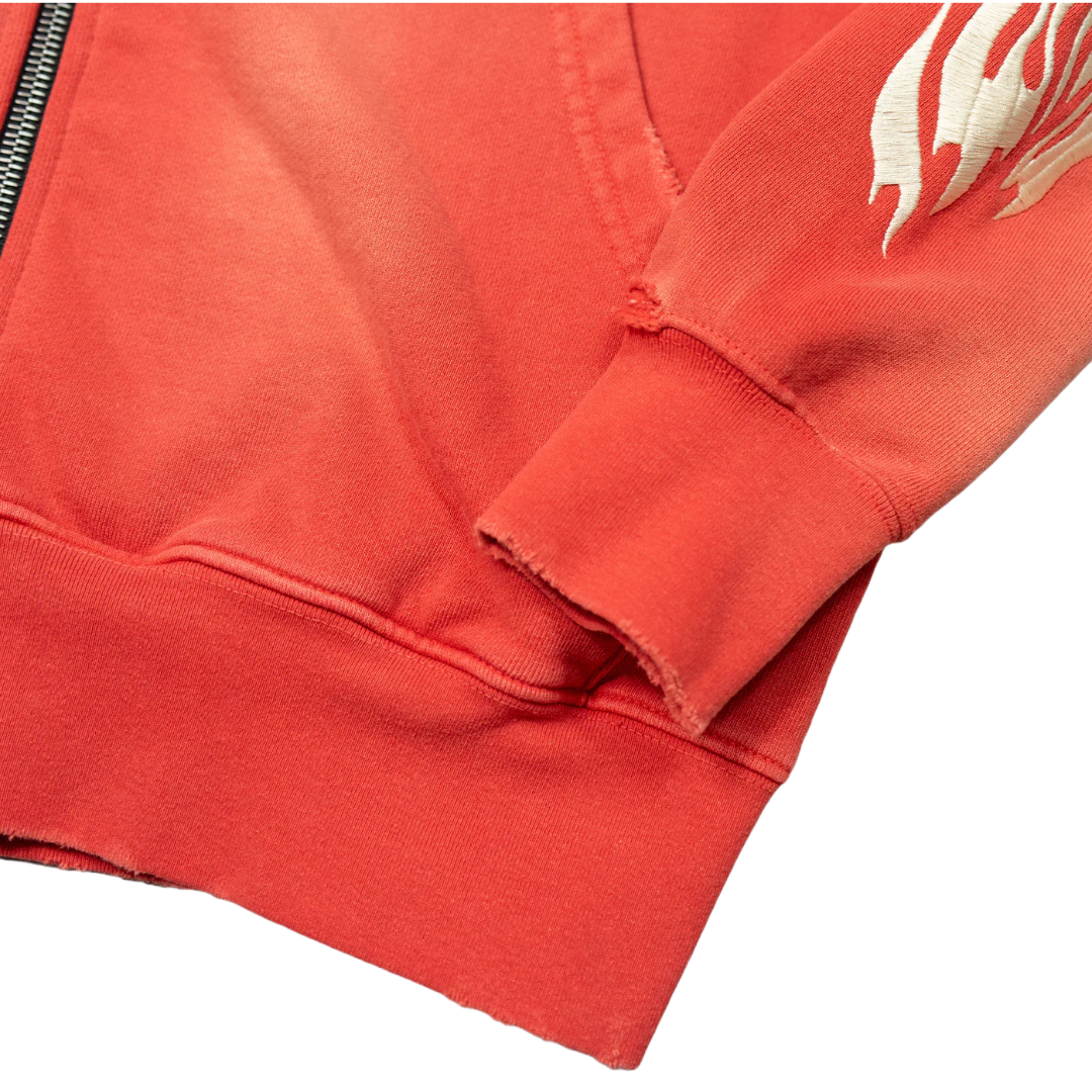SERENITY REAPER DESTROYED FLEECE HOODIE RED