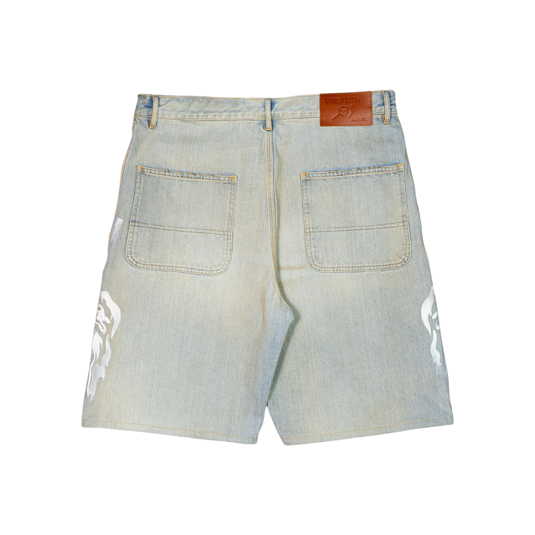 BAGGY MOTO JEAN SHORTS