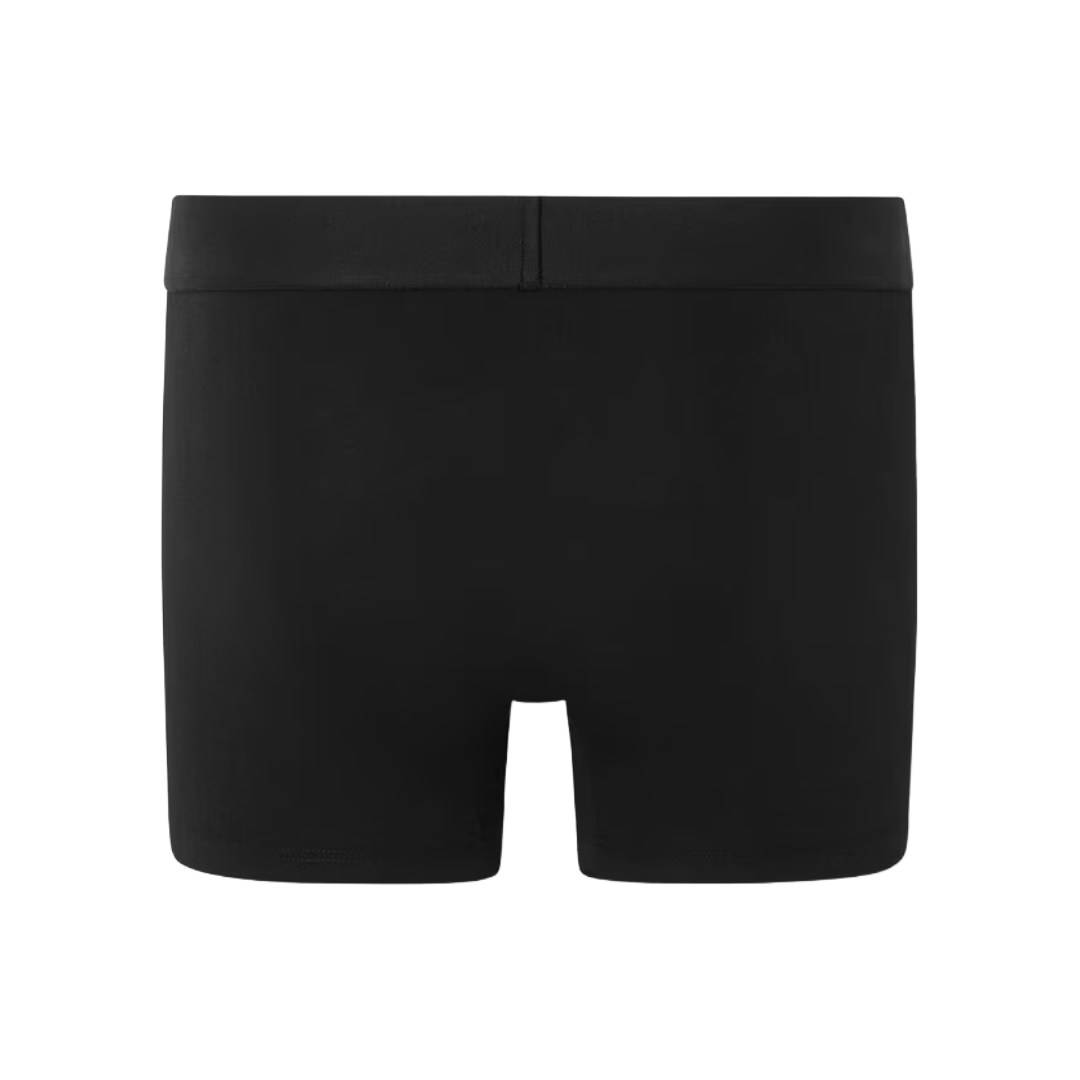 VERSACE LOGO LONG TRUNKS BLACK