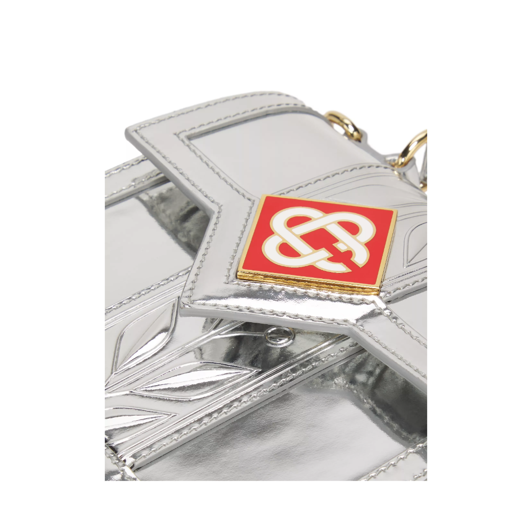 MINI JEANNE LEATHER BAG CHROME