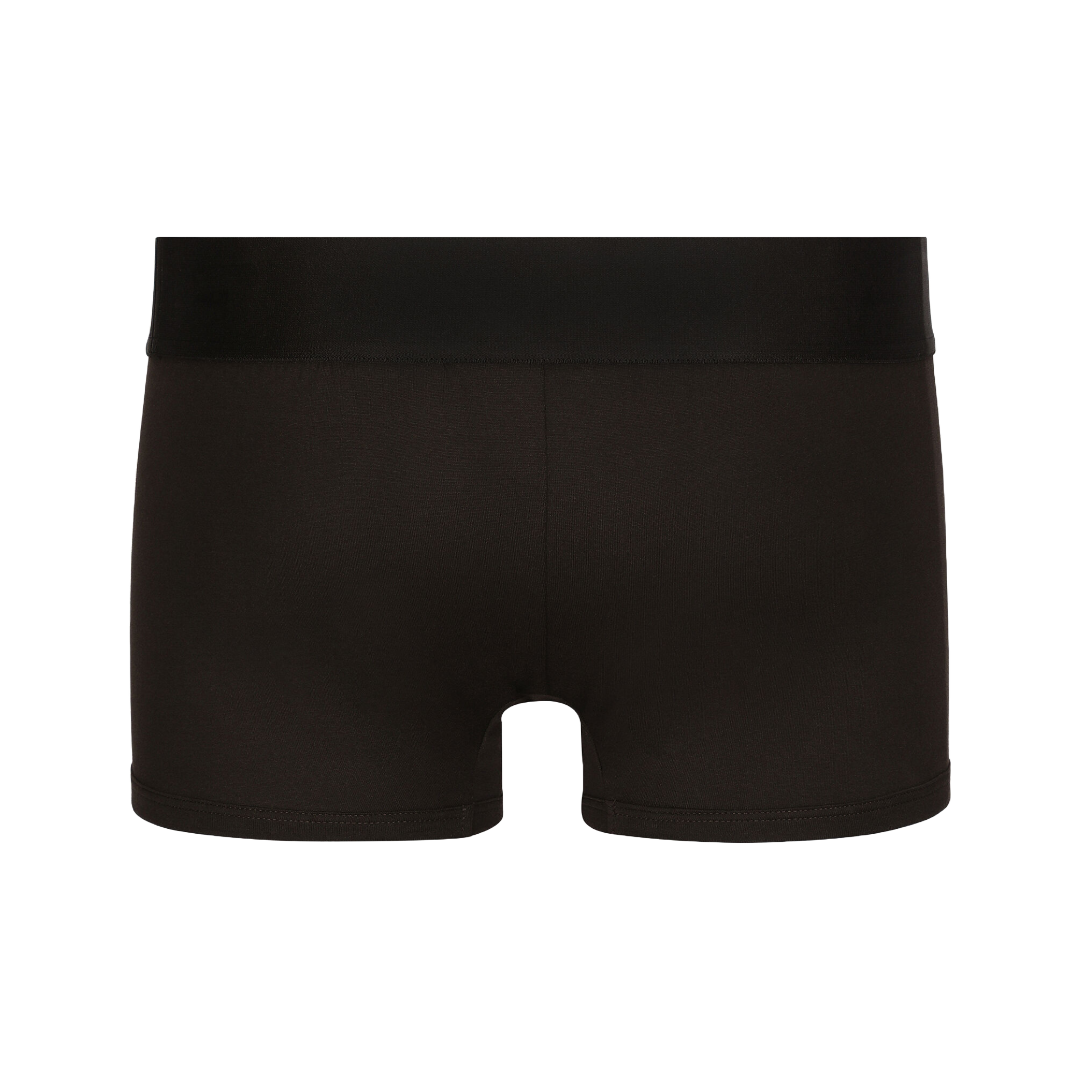 STRETCH COTTON REGULAR FIT BOXER BROWN